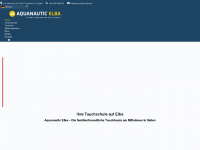 aquanautic-elba.de Webseite Vorschau