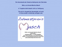 zahnarztpraxis-masch.de Webseite Vorschau