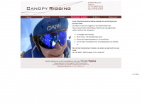canopy-rigging.com Webseite Vorschau