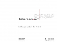 kokerbeck.com Webseite Vorschau