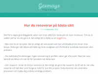 gesmays.se Webseite Vorschau