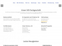hifiteam.at Webseite Vorschau