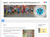 ssv-kritzmow.de Webseite Vorschau