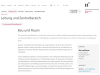 bau.unibe.ch Webseite Vorschau