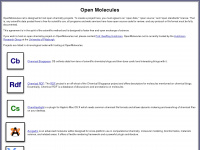 openmolecules.net Webseite Vorschau