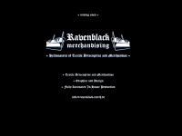 ravenblack-merch.de Webseite Vorschau