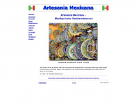 artesania-mexicana.de Webseite Vorschau