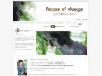 flowerofchange.com Webseite Vorschau
