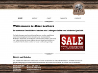 bison-leathers.ch Webseite Vorschau
