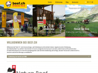 beef.ch Webseite Vorschau