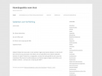 homoeopathie-vom-arzt.de Webseite Vorschau