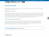 digiradio.ch Webseite Vorschau