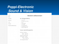 poppi-electronic.de Webseite Vorschau