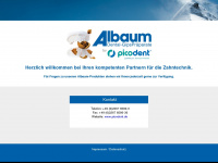 albaumdental.de Webseite Vorschau