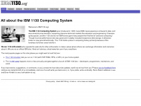 ibm1130.org Webseite Vorschau