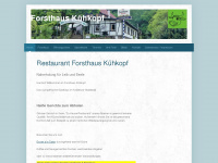 forsthaus-kuehkopf.de Webseite Vorschau