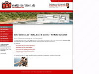 malta-bereisen.de Webseite Vorschau