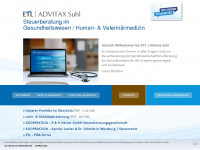 advitax-suhl.de Webseite Vorschau