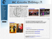 tsc-concordia.de Webseite Vorschau
