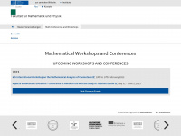 math-conf.uni-hannover.de Webseite Vorschau