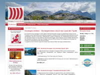 norwegen-norwegenreisen.de Webseite Vorschau