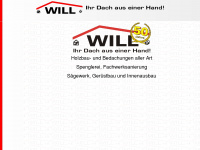 will-holzbau.de Webseite Vorschau