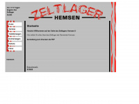 zeltlager-hemsen.de Webseite Vorschau