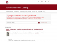 landesbibliothek-coburg.de Webseite Vorschau