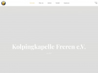 kolpingkapelle-freren.de Webseite Vorschau