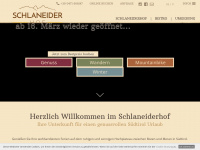 schlaneiderhof.com Webseite Vorschau
