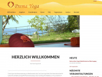 premayoga.ch Webseite Vorschau