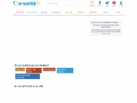 e-sante.fr Webseite Vorschau