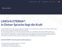 lingva-eterna.de Webseite Vorschau