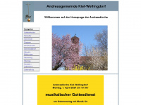 andreasgemeinde-wellingdorf.de Webseite Vorschau