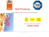 bolt-products.com Webseite Vorschau