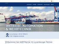 aaw-marine.de Webseite Vorschau
