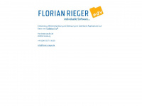 florian-rieger.de Webseite Vorschau