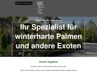 palmen-koenig.de Webseite Vorschau