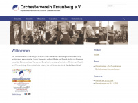 orchester-fraunberg.de Webseite Vorschau