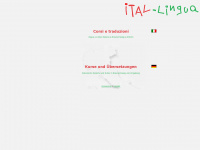 ital-lingua.de Webseite Vorschau