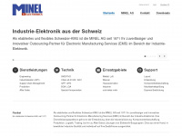 minel.ch Webseite Vorschau