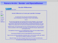 rainers-archiv.de Webseite Vorschau