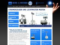 beyer-stromerzeuger.de Webseite Vorschau