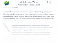 mittelrhein-wein.com Webseite Vorschau