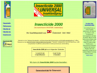 insecticide2000.com Webseite Vorschau