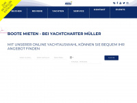 yachtcharter-mueller.at Webseite Vorschau