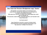 pension-windjammer.de Webseite Vorschau
