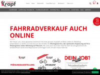 radsport-krapf.ch Webseite Vorschau