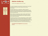 siberian-studies.org Webseite Vorschau