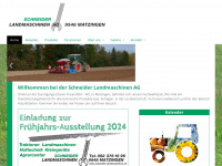 schneider-landmaschinen.ch Webseite Vorschau